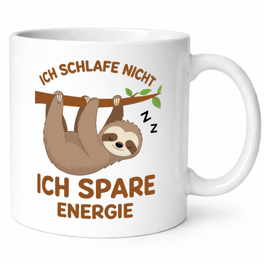 Schlafe nicht spare energie | Faultier Müde v2 lustig Tierliebhaber Humor