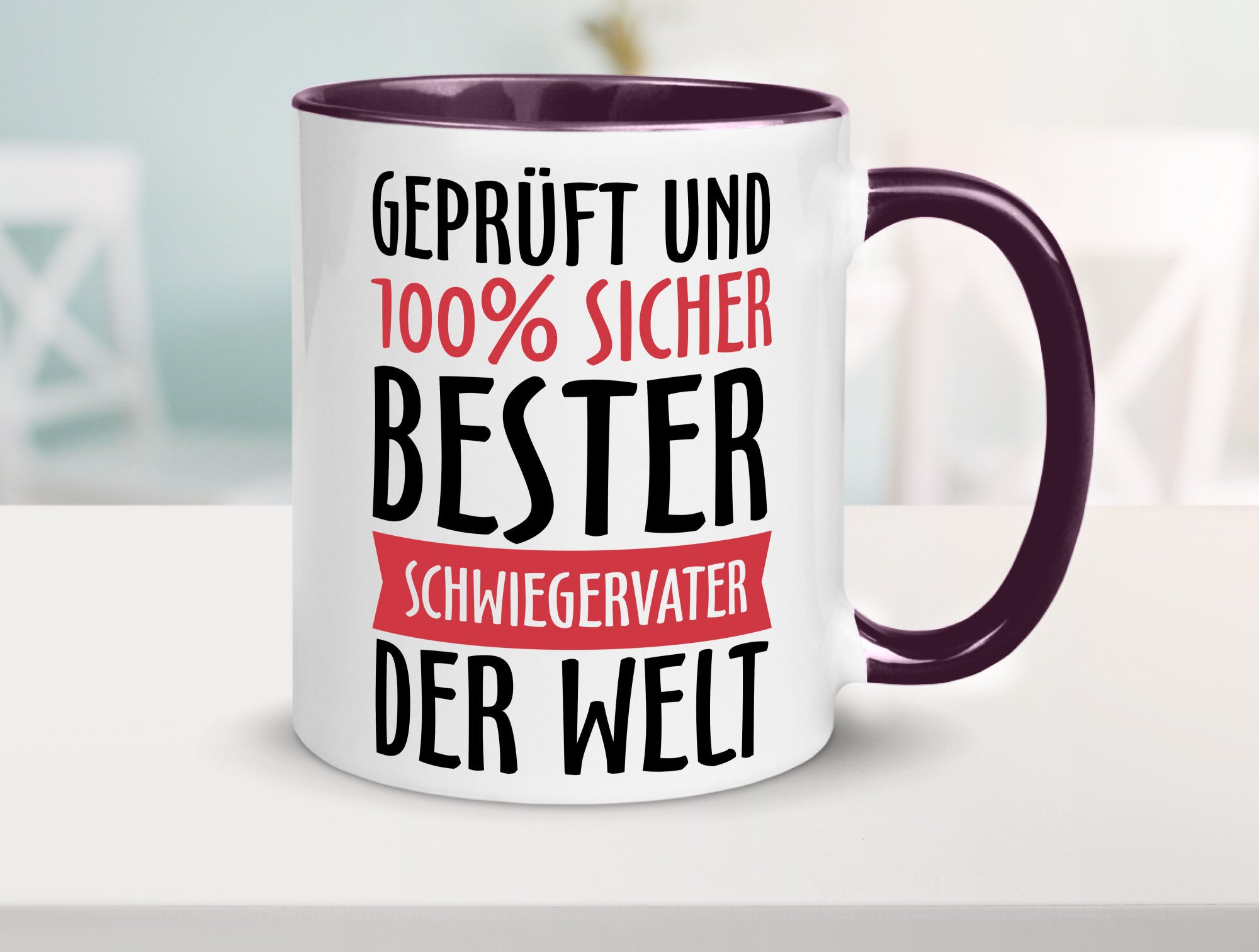 Bester Schwiegervater Geschenk Familie Geschenkidee lustiger Spruch Tasse