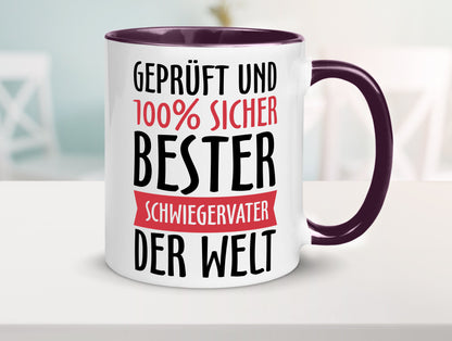 Bester Schwiegervater Geschenk Familie Geschenkidee lustiger Spruch Tasse