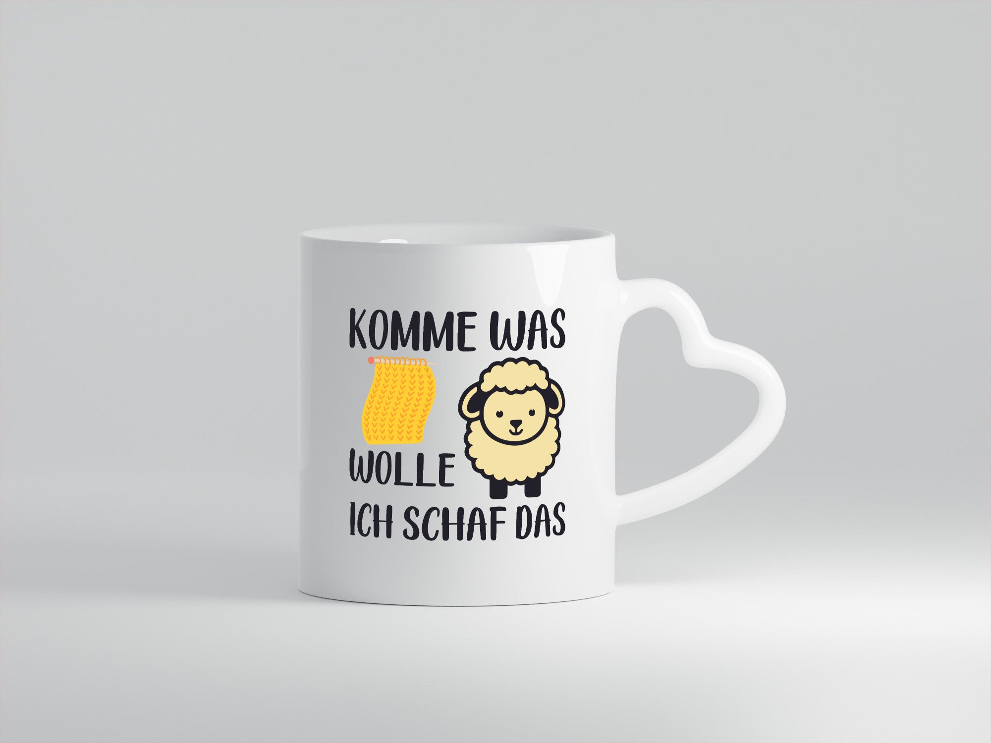 Komme was wolle, ich schaf das | Schal lustig Humor Geschenkidee Geschenk Tasse