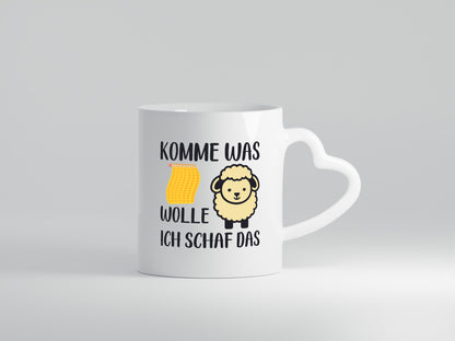 Komme was wolle, ich schaf das | Schal lustig Humor Geschenkidee Geschenk Tasse