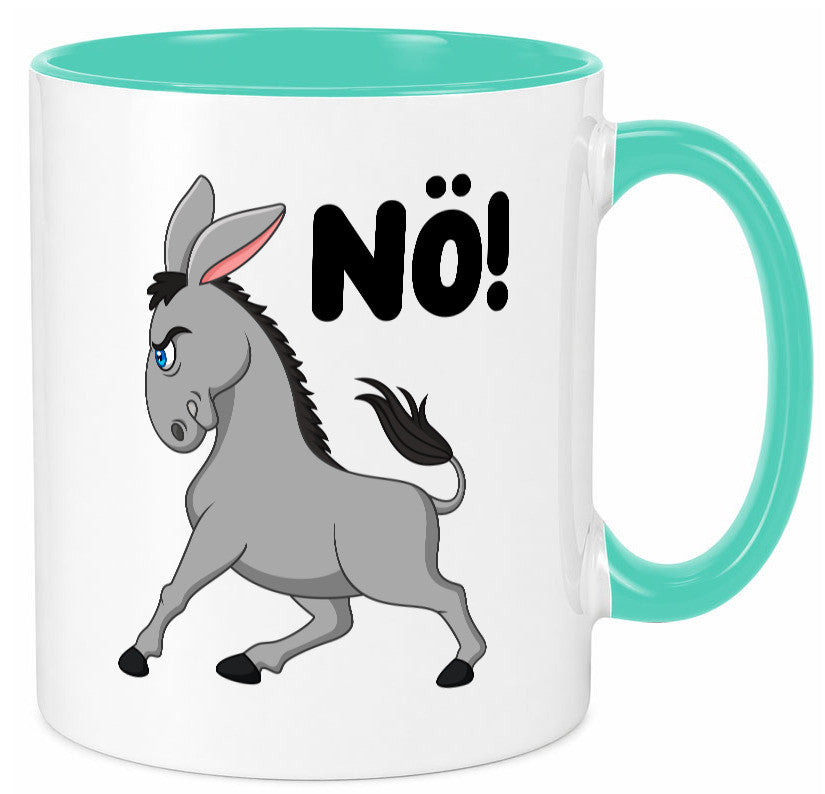 Nö | Sturer Esel hab kein bock lustig Humor Geschenkidee Geschenk Tasse