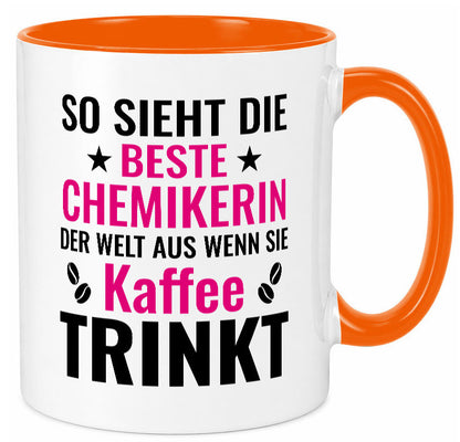 Kaffee trinkt: Chemikerin | Chemie Labor Geschenkidee Humor Tasse