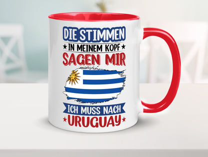 Uruguay | Urlaub Stimmen in meinem Kopf Traumland Geschenk Humor Geschenkidee