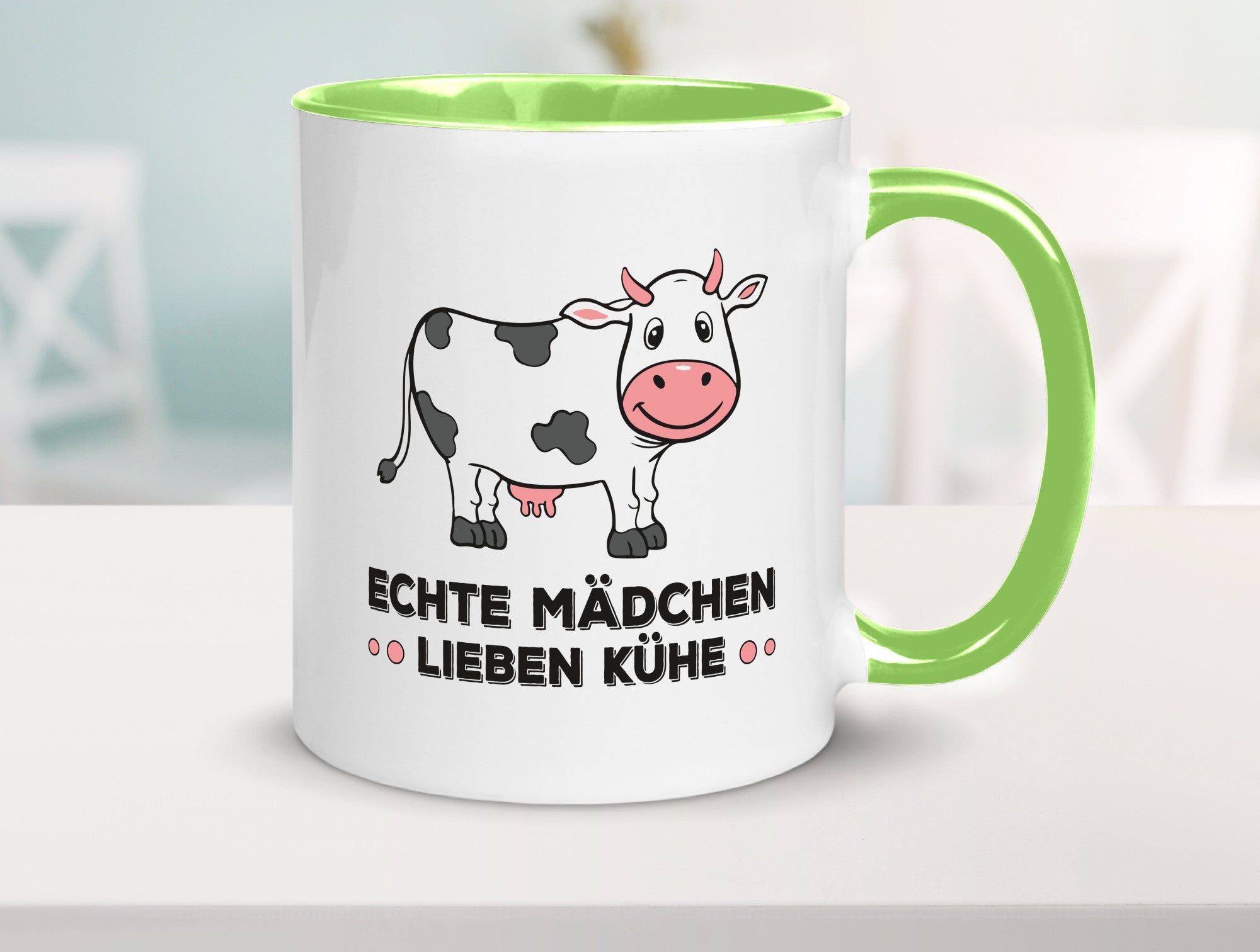 Echte mädchen lieben Kühe | Farm Farmer Bauer lustiger Spruch Geschenk Humor