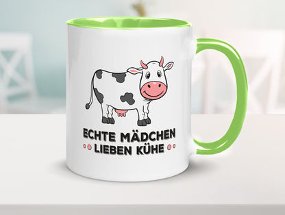 Echte mädchen lieben Kühe | Farm Farmer Bauer lustiger Spruch Geschenk Humor