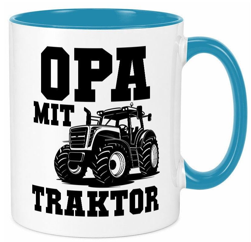 Opa mit Traktor | Geschenkidee Familie Humor Tasse
