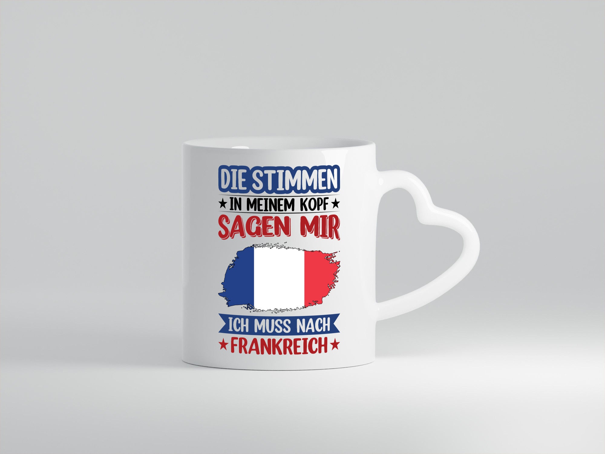 Frankreich | Urlaub Stimmen in meinem Kopf Traumland Geschenkidee Humor Tasse