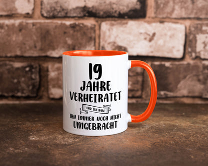 19 Jahre Verheiratet, immer noch am Leben! lustig Humor Geschenkidee Geschenk