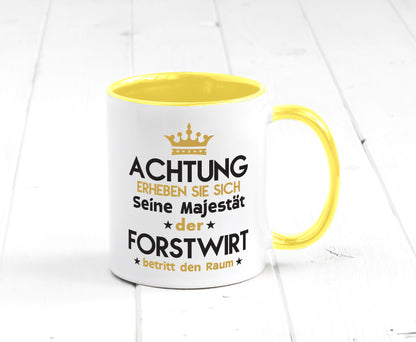 Seine Majestät Forstwirt | Waldarbeiter Humor Arbeit Kollegen Büro Geschenkidee Tasse