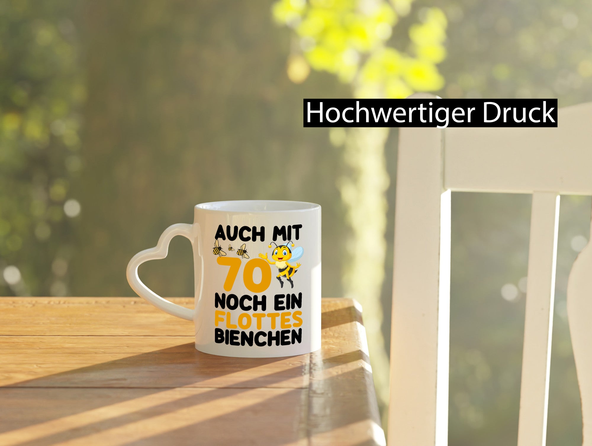 70. Geburtstag | flotte biene noch mit 70 lustig Geschenkidee Geschenk Tasse