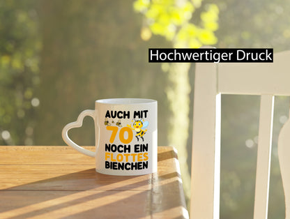 70. Geburtstag | flotte biene noch mit 70 lustig Geschenkidee Geschenk Tasse