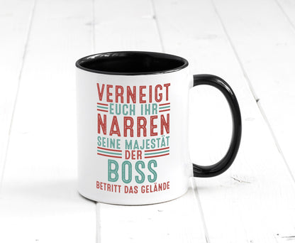 Verneigt euch: Boss | Führungskraft Vorgesetzter Geschenk Humor Geschenkidee Tasse