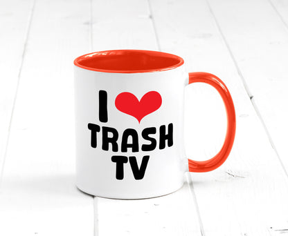 I love Trash TV | v2 lustig Humor Geschenkidee Geschenk Tasse