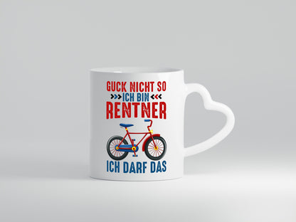 Guck nicht so ich bin Rentner | Ruhestand E-Bike v2 Geschenkidee Jubiläum Humor