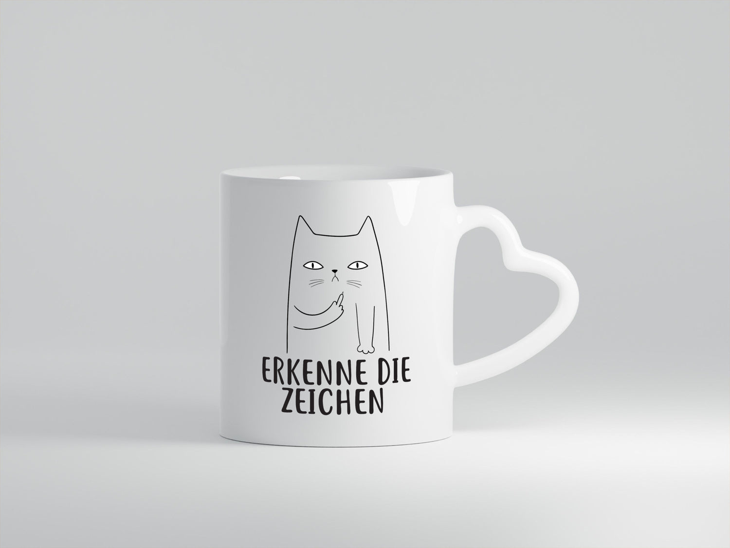 Erkenne die Zeichen | Katzenbesitzer witzige Katze lustiger Spruch Geschenk