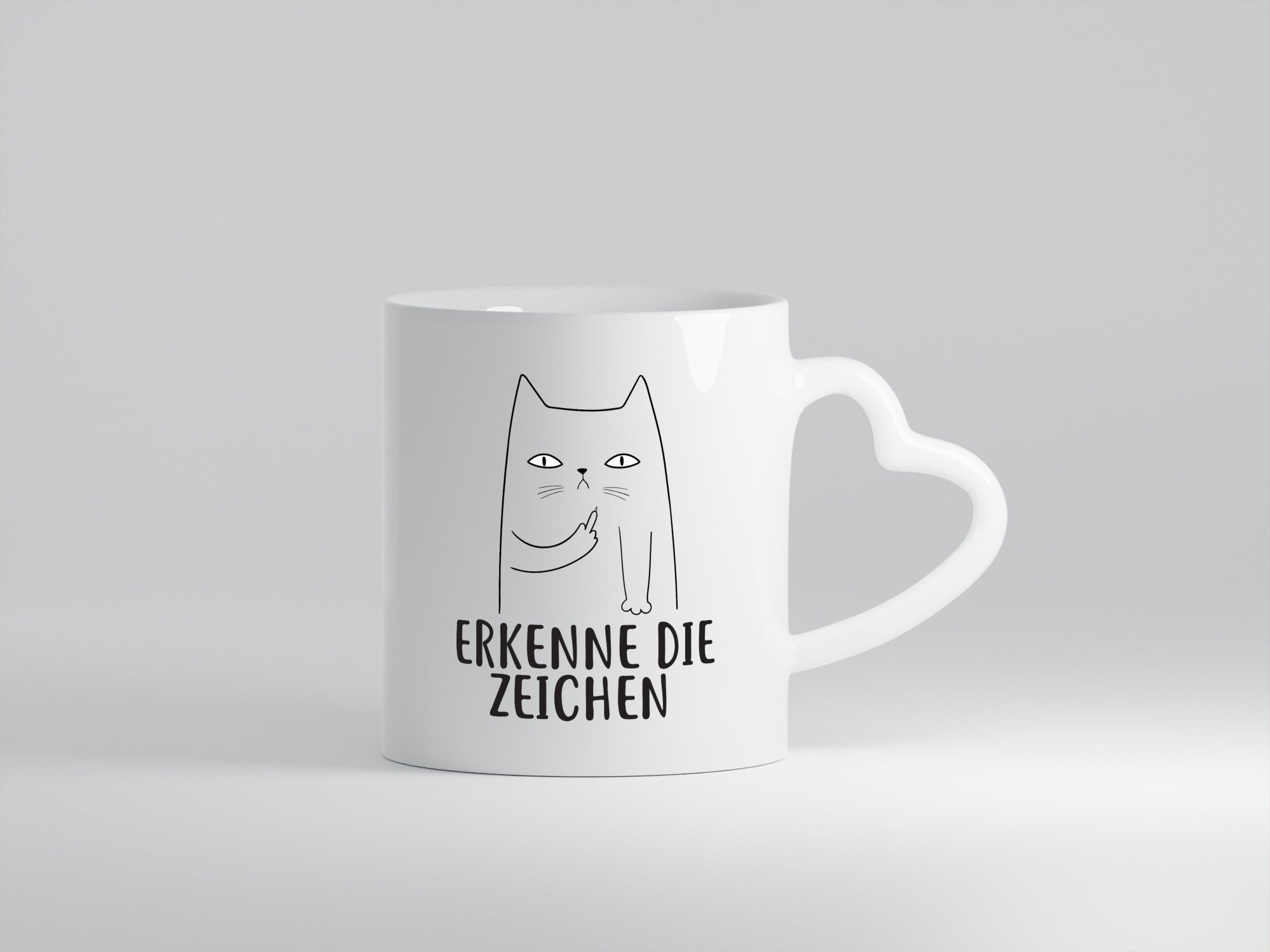 Erkenne die Zeichen | Katzenbesitzer witzige Katze lustiger Spruch Geschenk