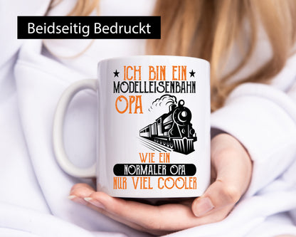 Modelleisenbahn Opa | Lokomotive Enkel Enkelin Rentner Humor Familie