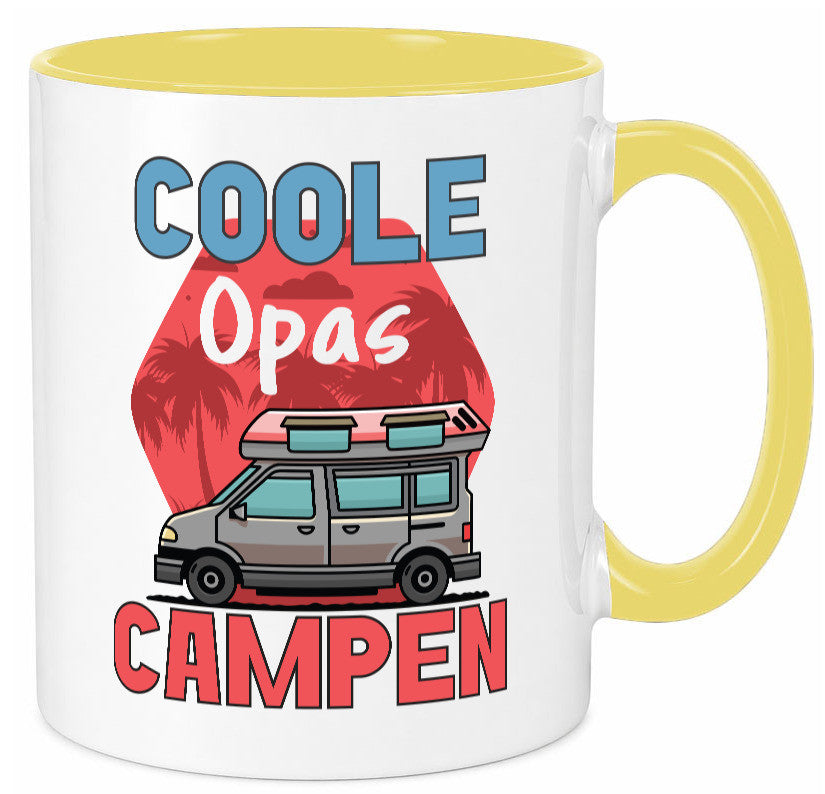 Coole Opas campen | Campingwagen Palmen Geschenk Familie Geschenkidee lustiger