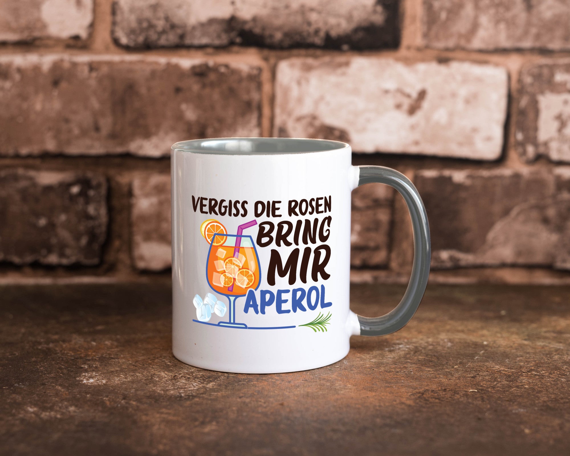 Bring mir Aperol | Rosen Paar Party Geschenkidee Humor Tasse