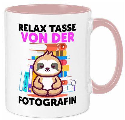 Relax Tasse: Fotografin | Fotografie Kamera Humor Geschenkidee Tasse