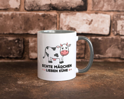 Echte mädchen lieben Kühe | Farm Farmer Bauer lustiger Spruch Geschenk Humor