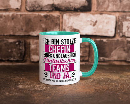 Stolze Chefin | Tolles Team Mitarbeiter lustig Arbeit Kollegen Büro Geschenk