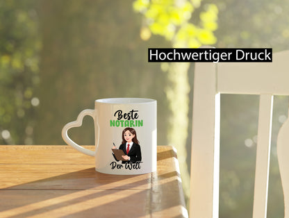 Beste Notarin | Juristin v2 lustig Humor Geschenkidee Geschenk Tasse