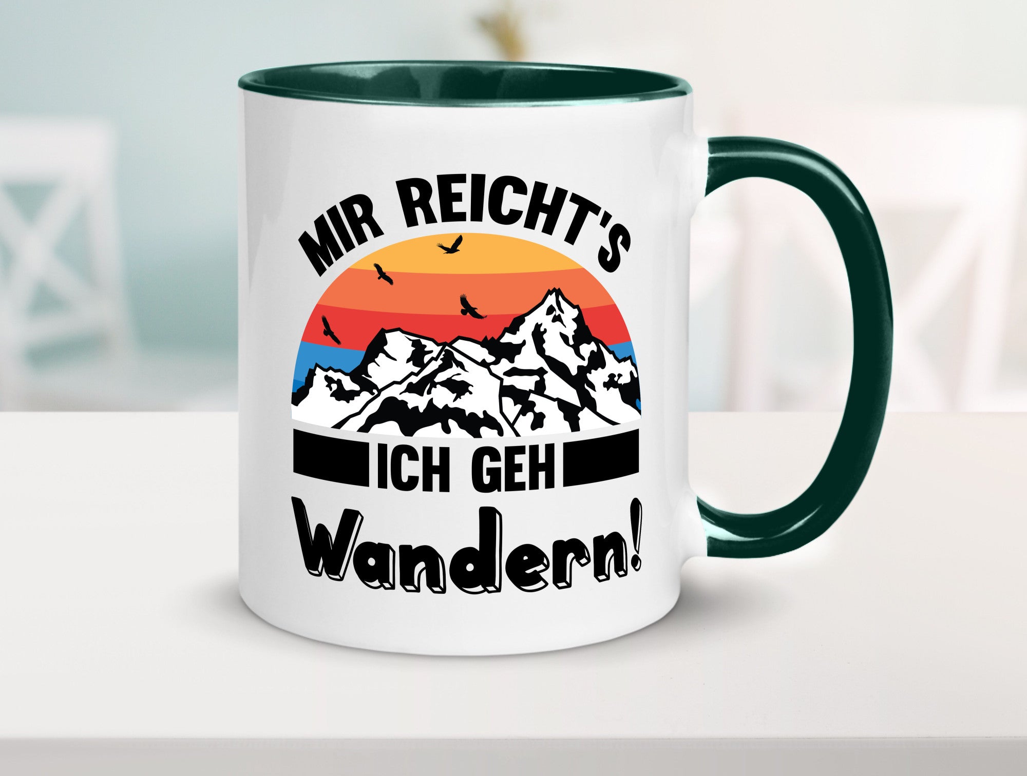 Mir reichts ich geh Wandern | Berge Laufen Natur Humor Geschenkidee Tasse