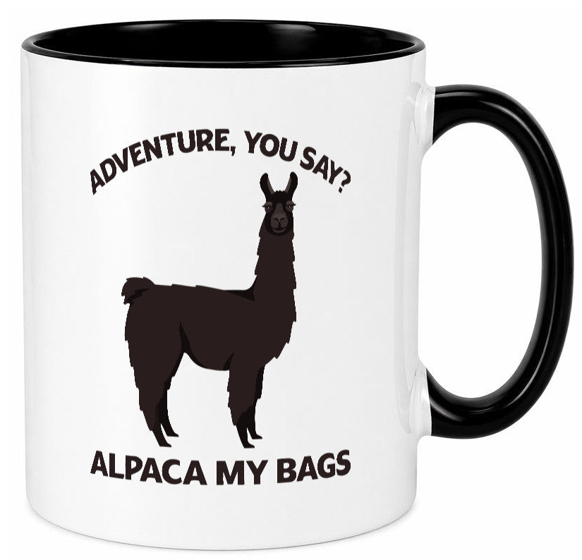 Adventure, Alpaca | Humor Geschenkidee Tasse
