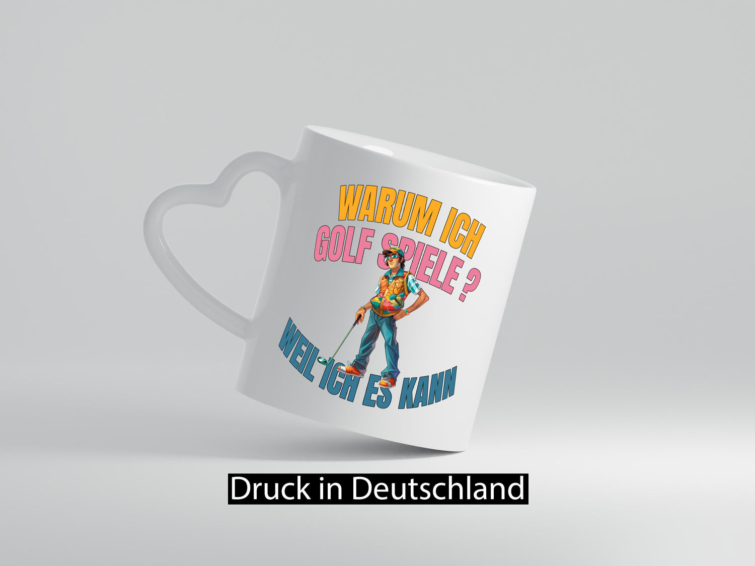 Der Golfspieler, Golfen, Freiheit beim Golfe, lustig Humor Geschenkidee
