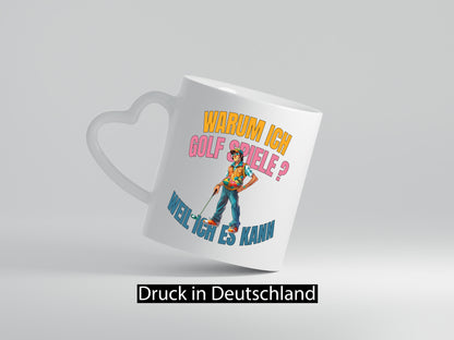 Der Golfspieler, Golfen, Freiheit beim Golfe, lustig Humor Geschenkidee