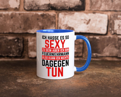 Sexy Feuerwehrmann | Helden Flammen Brandeinsatz lustig Humor Geschenkidee