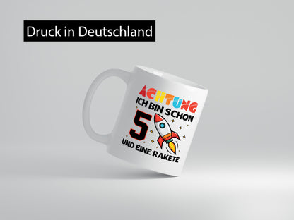 5. Geburtstag | Rakete Weltraum 5 Jahre Galaxy lustig Geschenkidee Geschenk
