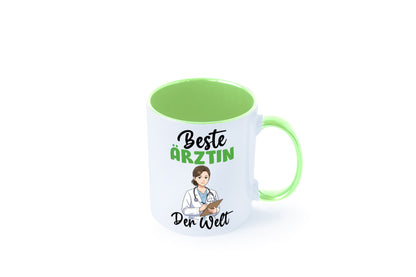 Beste Ärztin | Medizin Doktorin Fachärztin v2 Humor Geschenkidee Tasse
