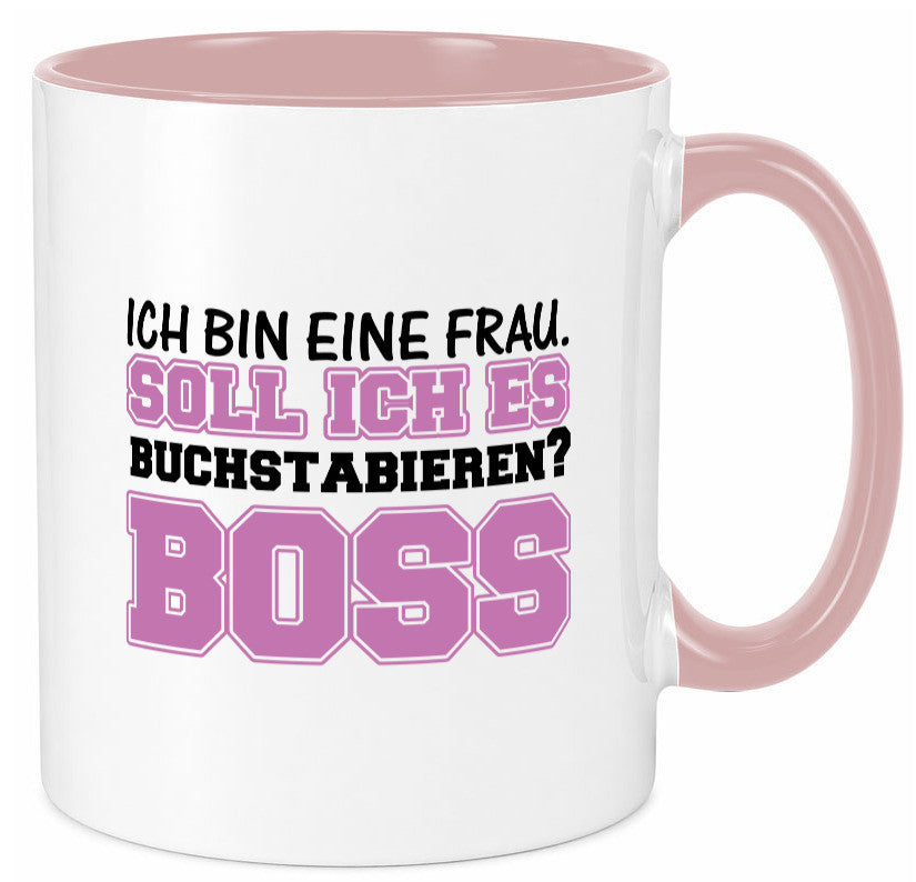 Ich bin der Boss Geschenk Humor Geschenkidee lustiger Spruch Tasse