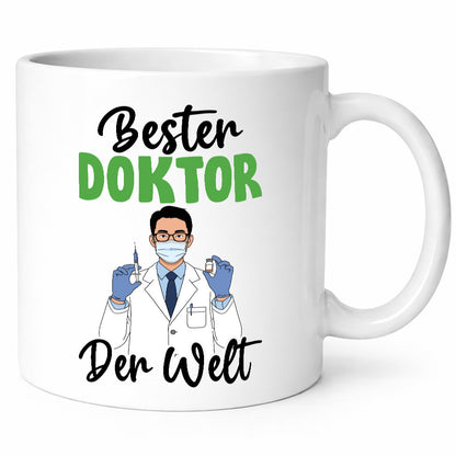 Bester Doktor | Doktorand Doktortitel v2 Humor Geschenkidee Tasse