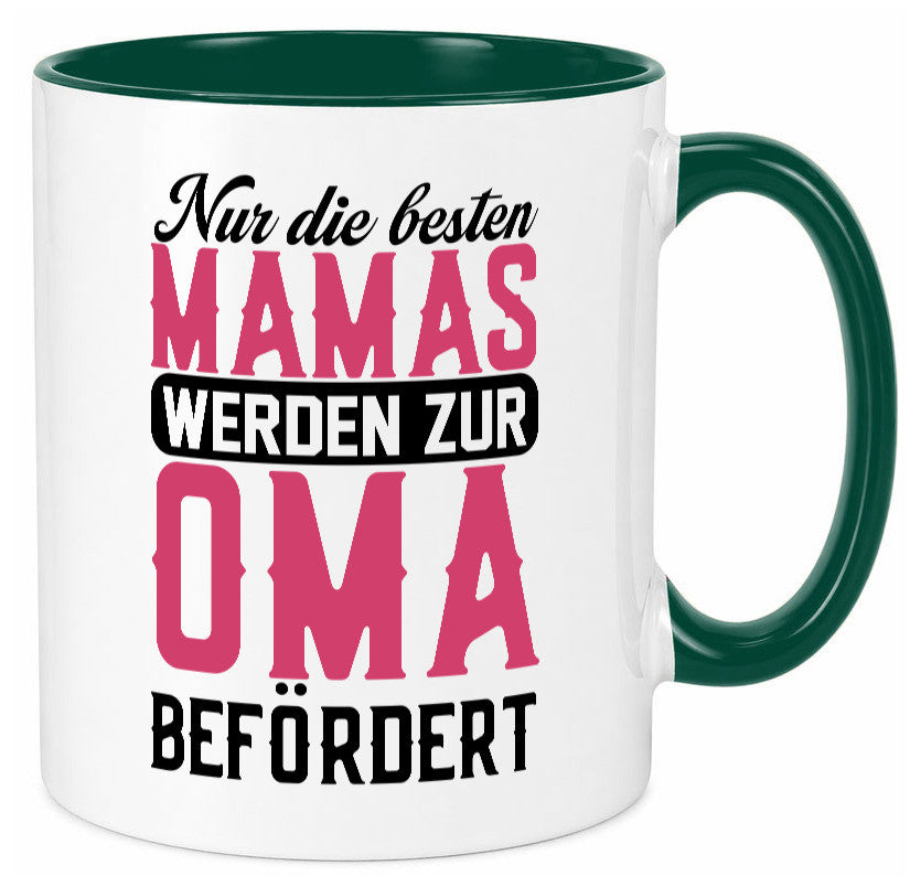 Beste Mama wird zur Oma befördert | Großmutter lustiger Spruch Geschenk Familie