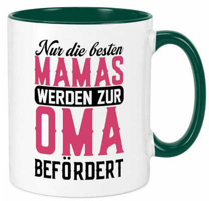Beste Mama wird zur Oma befördert | Großmutter lustiger Spruch Geschenk Familie