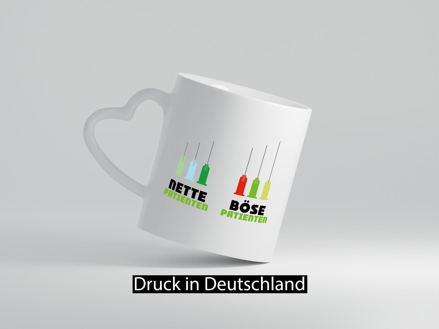 Nette und böse Patienten | Spritze Nadel Arzt Doktor Geschenkidee Humor Tasse