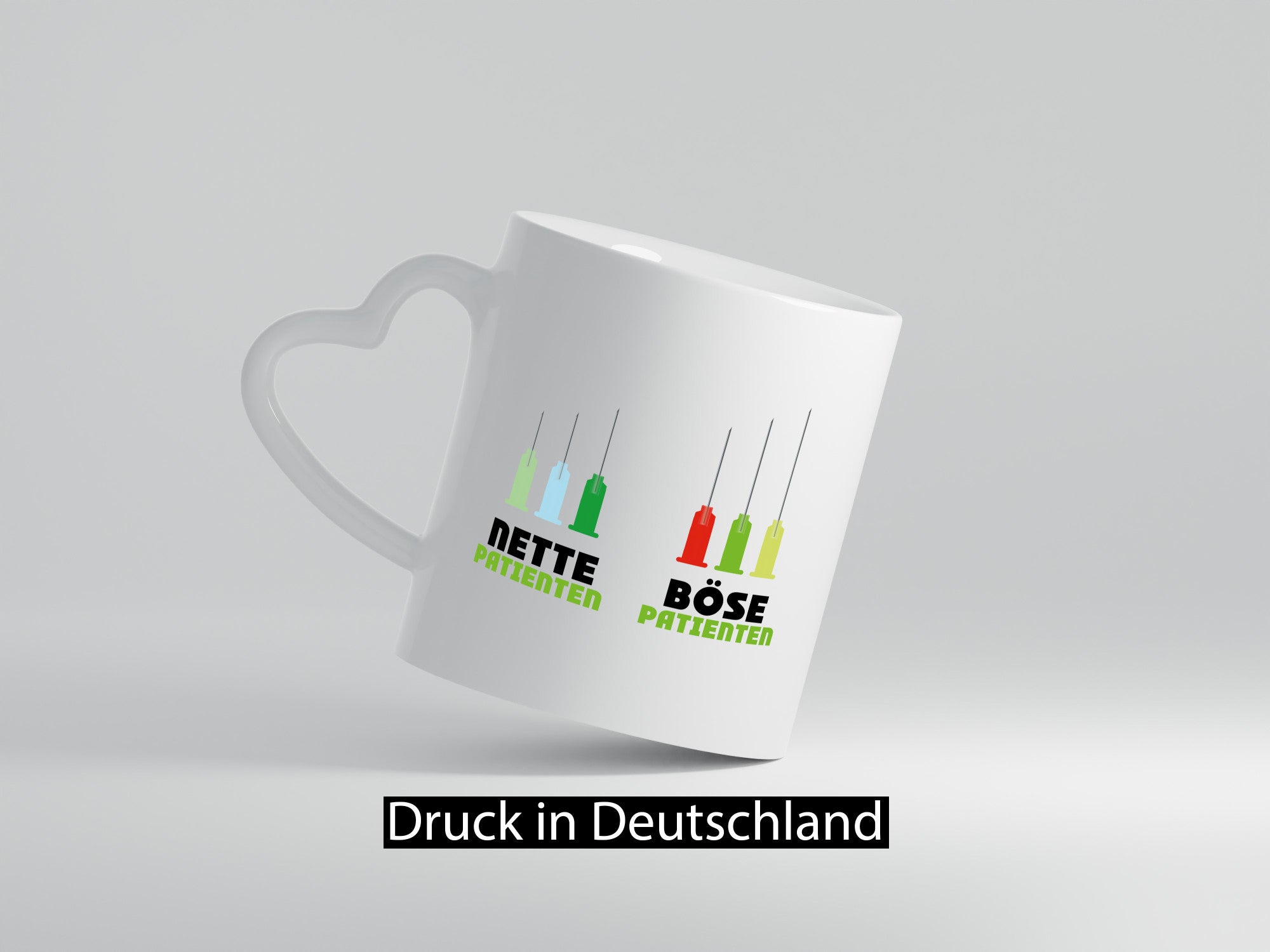 Nette und böse Patienten | Spritze Nadel Arzt Doktor Geschenkidee Humor Tasse