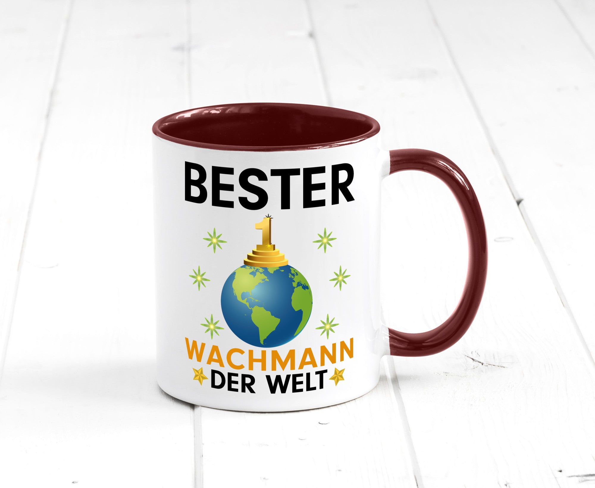Welt Bester Wachmann | Wachpersonal Nachtwächter Humor Geschenkidee Tasse