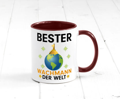 Welt Bester Wachmann | Wachpersonal Nachtwächter Humor Geschenkidee Tasse
