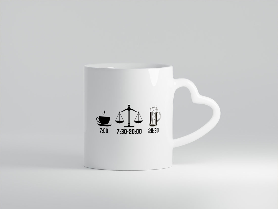 Kaffe am morgen | Anwalt Bier abend Geschenkidee Humor Tasse