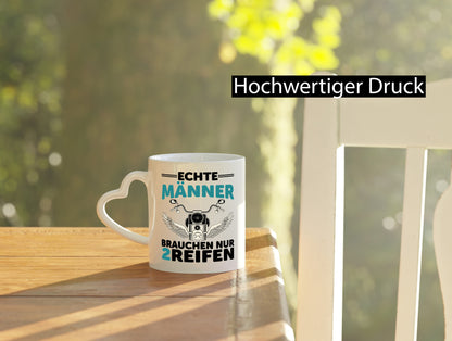 Echte Männer | Motorrad Tasse Motorradfahrer Biker lustiger Spruch Geschenk