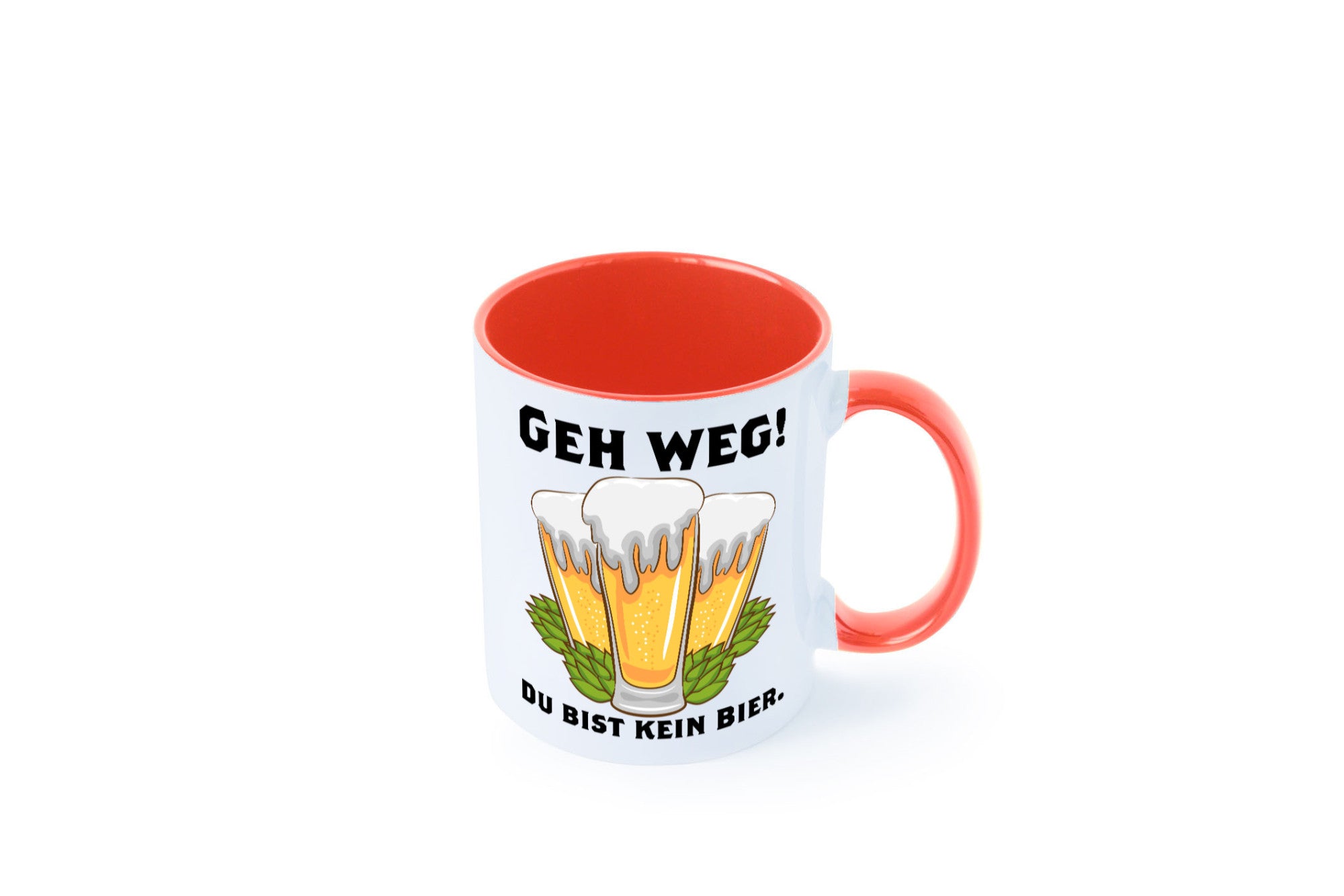 Geh weg du bist kein Bier | bierliebhaber v2 Humor Geschenkidee Tasse