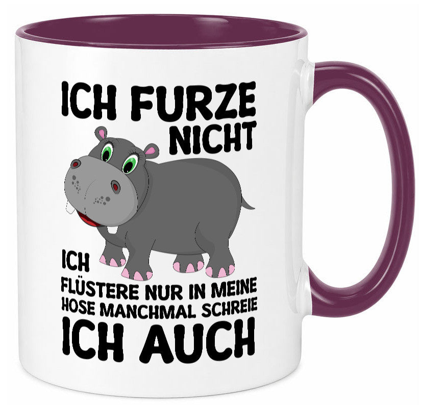 Ich furze nicht | furznilpferd v2 Humor Geschenkidee Tasse