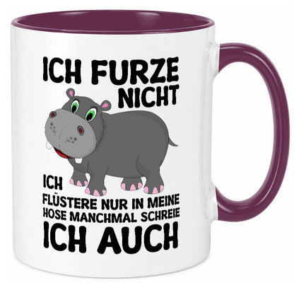 Ich furze nicht | furznilpferd v2 Humor Geschenkidee Tasse
