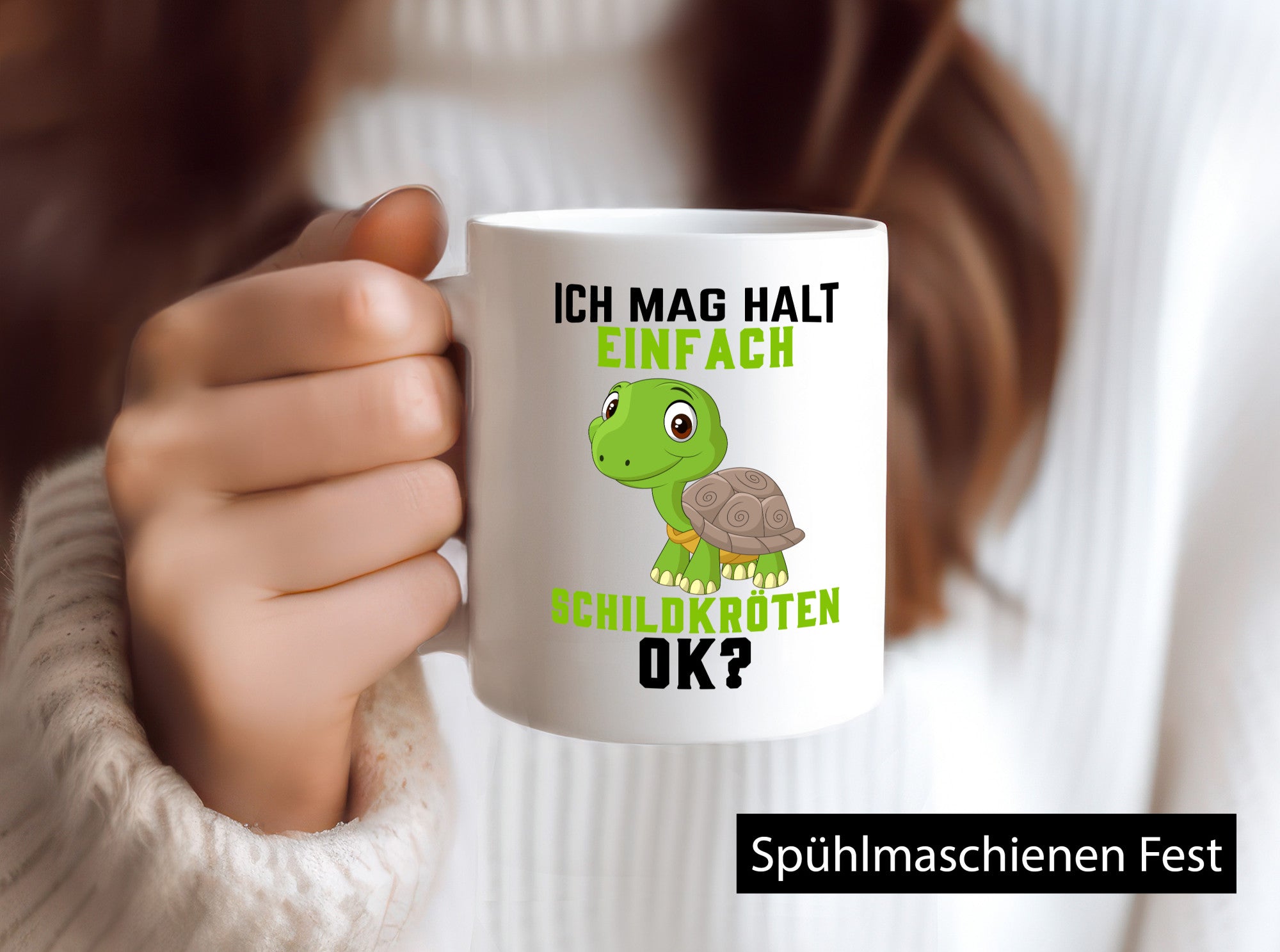 Ich mag halt einfach Schildköten | Schildkröte Geschenkidee Humor Tasse