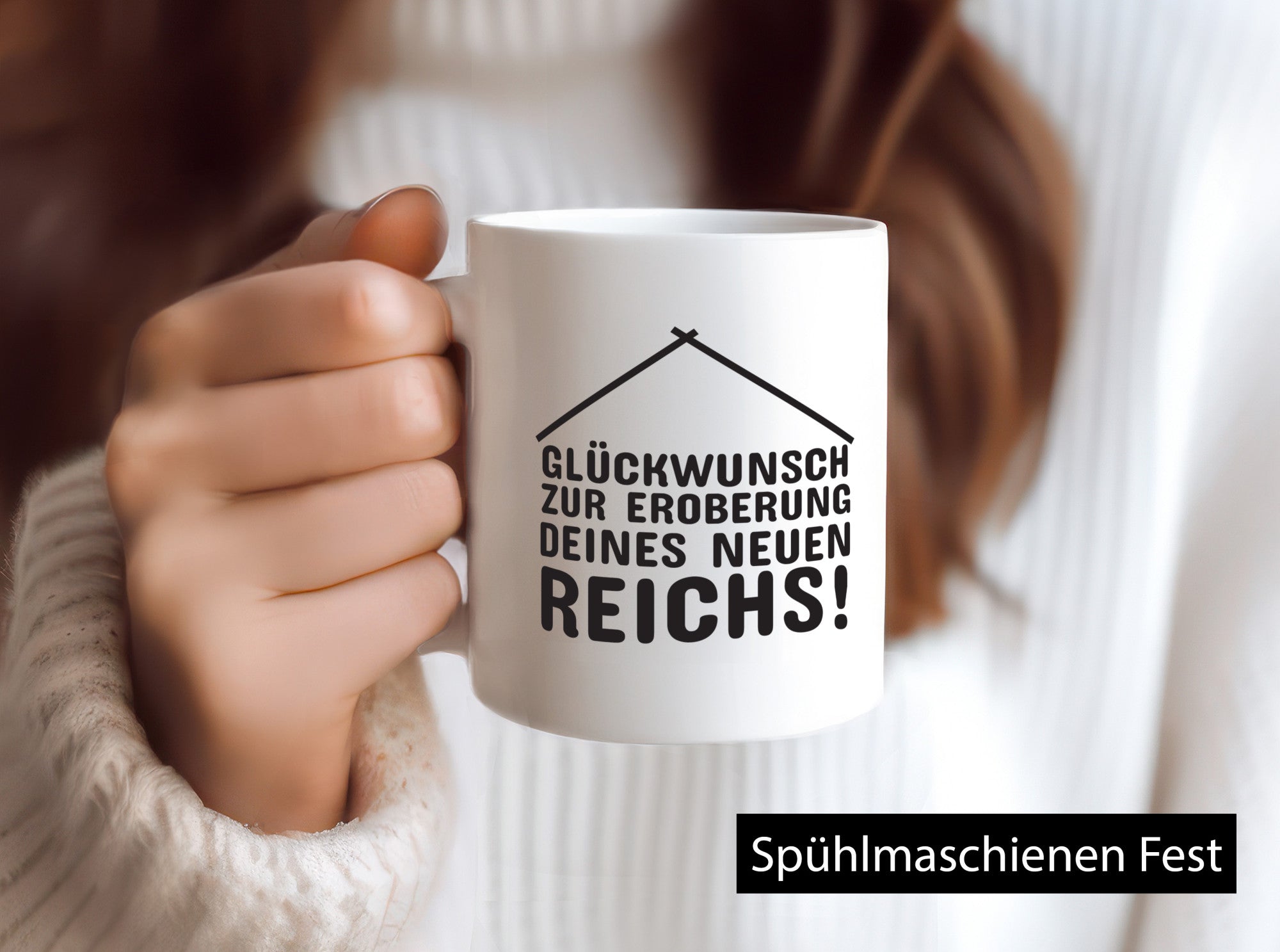 Neue Wohnung | Hausbesitzer Tasse Umzug Eigenheim Humor Geschenkidee